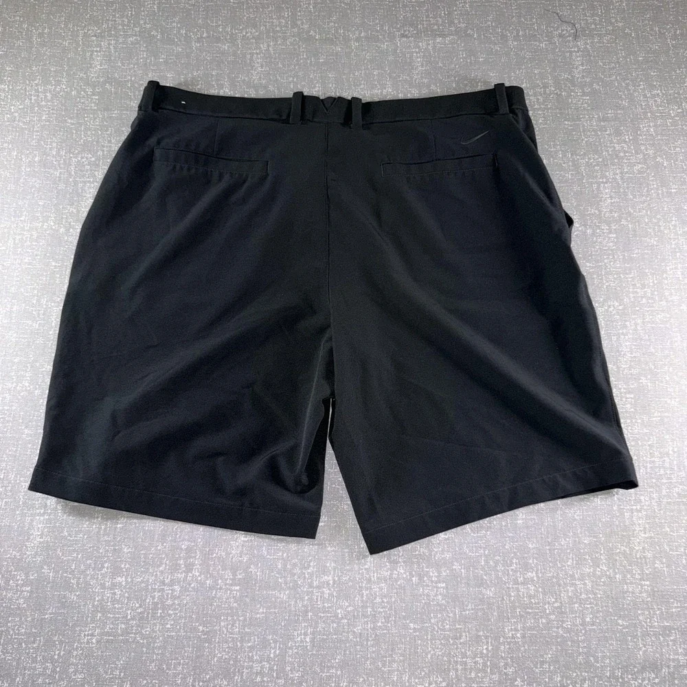 Nike Golf Shorts Mens 40 Black Dri-FIT Stretch 9 Inseam Performance Casual‎